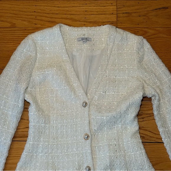 NWOT SAU LEE AUDREY DRESS IN IVORY - Picture 6 of 9